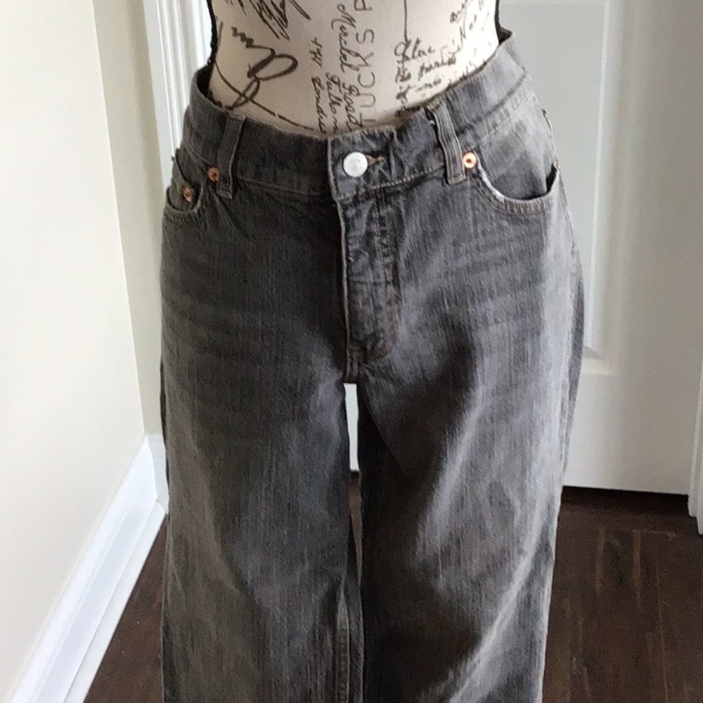 Vintage 90s Tint Women's distressed Gray wash Ankle Jeans Sz 10